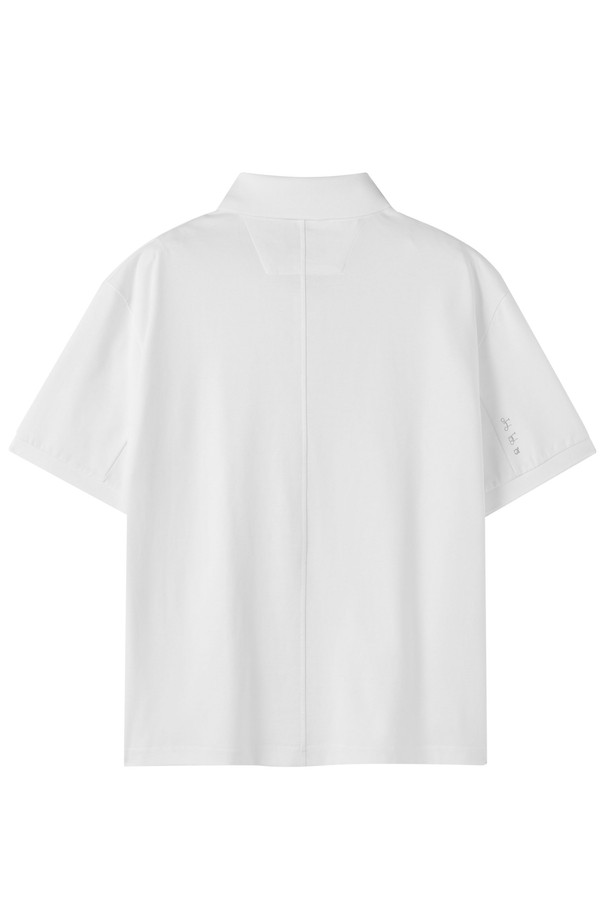 BROMPTON LONDON - 반팔티셔츠 - SUPIMA COLLAR T-SHIRT - WHITE (P252MPL130)