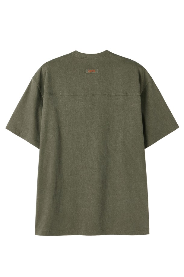 BROMPTON LONDON - 반팔티셔츠 - 1975 PIGMENT HALF SLEEVE T-SHIRT - OLIVE (P252UTS430)