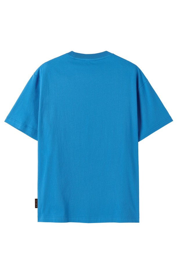 BROMPTON LONDON - 반팔티셔츠 - BROMPTON LOGO SHORT SLEEVE - BLUE (P252UTS450)