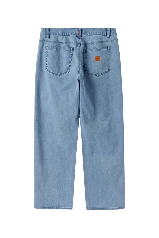 BROMPTON LONDON - 데님 - SUMMER WASHED DENIM TROUSERS - BLUE (P252MDP430)