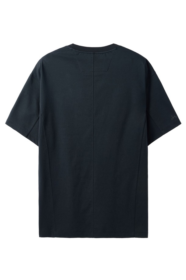 BROMPTON LONDON - 반팔티셔츠 - SUFIMA ROUND T-SHIRT - BLACK (P252MTS130)