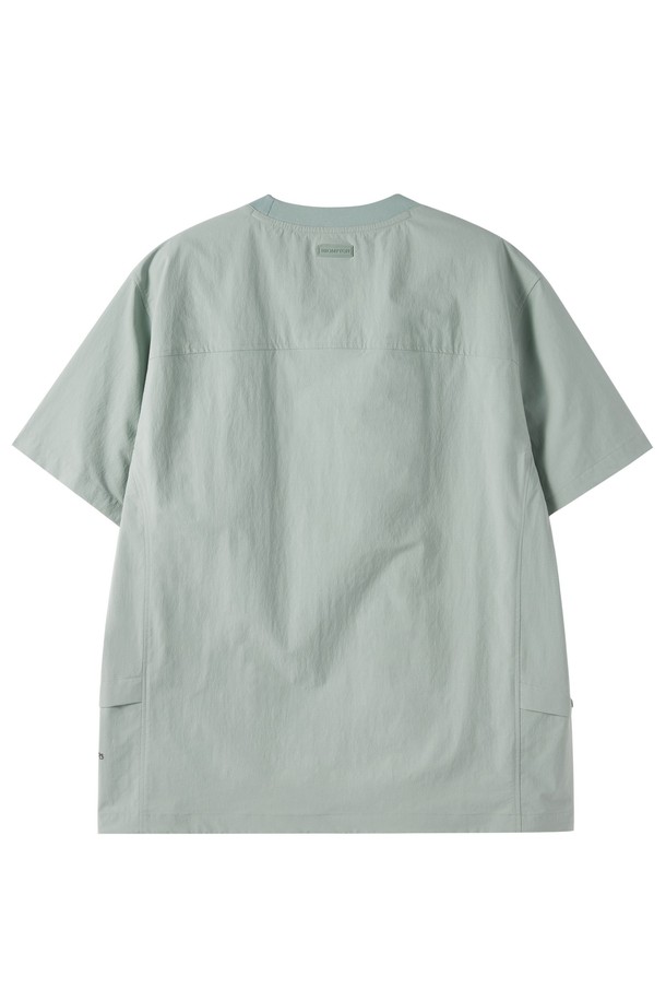 BROMPTON LONDON - 반팔티셔츠 - LIGHTWEIGHT NYLON HALF SLEEVE T-SHIRT - MINT (P252UTS184)