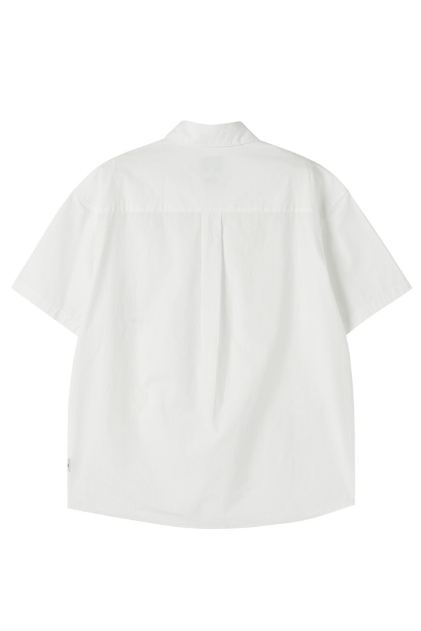 BROMPTON LONDON - 반팔셔츠 - BIOWASHED HALF SLEEVE SHIRT - WHITE (P252MSH433)