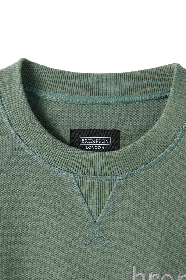 BROMPTON LONDON - 스웨트셔츠 - REFLECTIVE EMBRO SWEATSHIRT - GREEN (P251USW101)