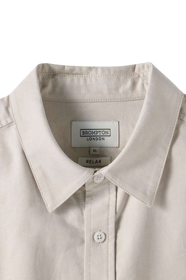 BROMPTON LONDON - 긴팔셔츠 - OXFORD SHIRT - BEIGE (P251MSH401)