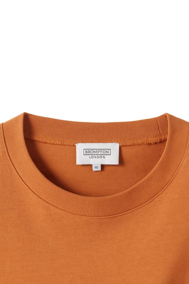 BROMPTON LONDON - 긴팔티셔츠 - 1975 LONG SLEEVES T-SHIRT  - ORANGE (P251UTS402)