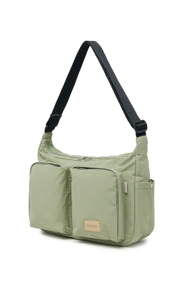 BROMPTON LONDON - 숄더/크로스백 - TASLAN RIPSTOP HOBO BAG - LIGHT KHAKI (P255ACR402)