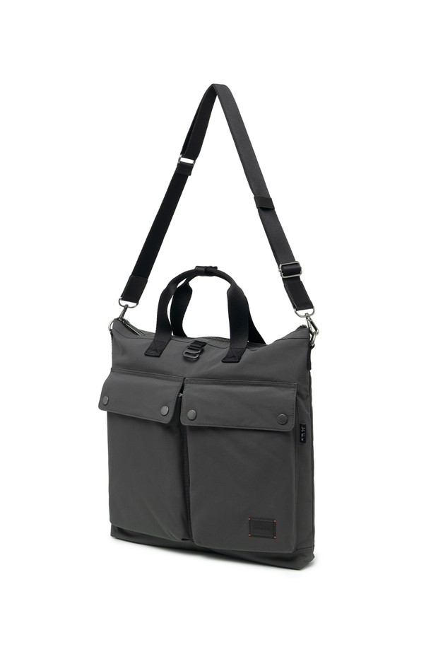 BROMPTON LONDON - 토트백 - TWO POCKET TOTE BAG - C/GREY (P255ATO401)