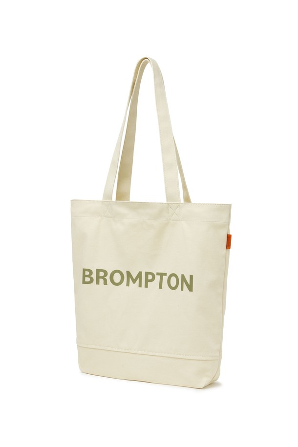 BROMPTON LONDON - 에코/캔버스백 - COLOR BLOCK LOGO ECOBAG - IVORY (P255ATO402)