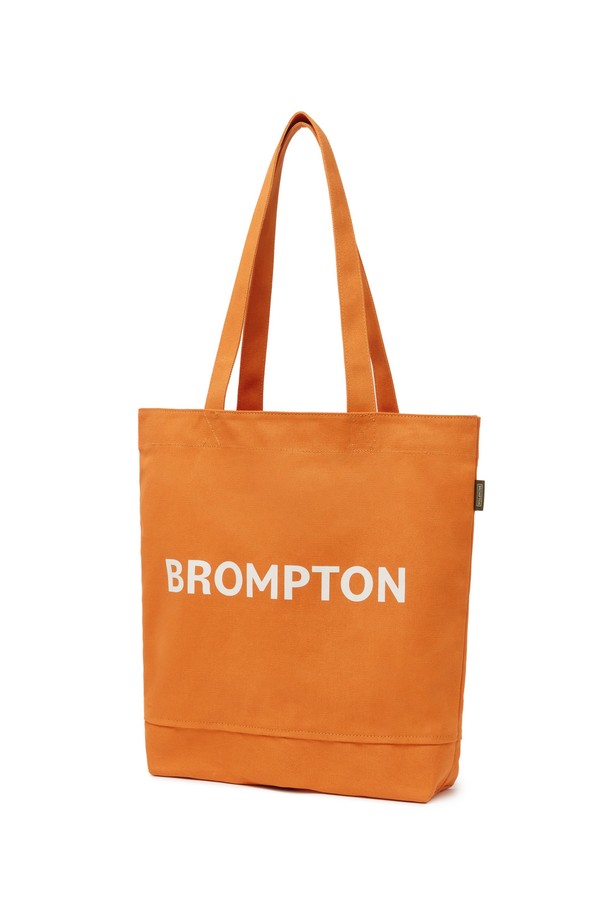 BROMPTON LONDON - 에코/캔버스백 - COLOR BLOCK LOGO ECOBAG - ORANGE (P255ATO402)