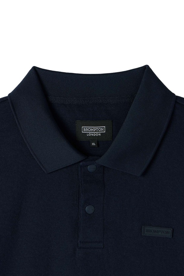 BROMPTON LONDON - 반팔티셔츠 - COLLAR T-SHIRT - NAVY (P252UPL131)