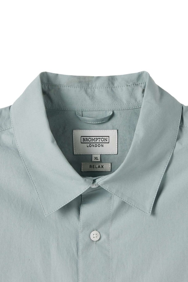 BROMPTON LONDON - 반팔셔츠 - BIOWASHED HALF SLEEVE SHIRT - MINT (P252MSH433)