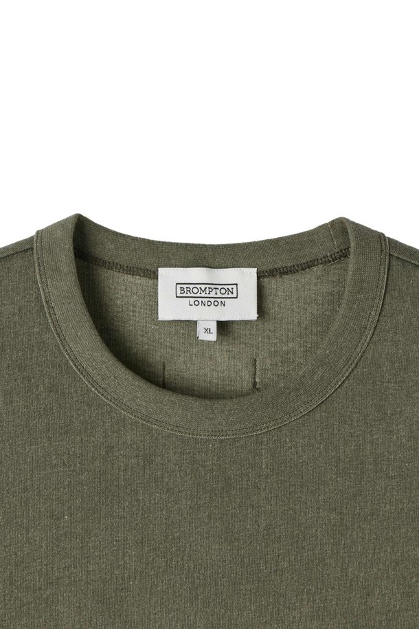 BROMPTON LONDON - 반팔티셔츠 - 1975 PIGMENT HALF SLEEVE T-SHIRT - OLIVE (P252UTS430)