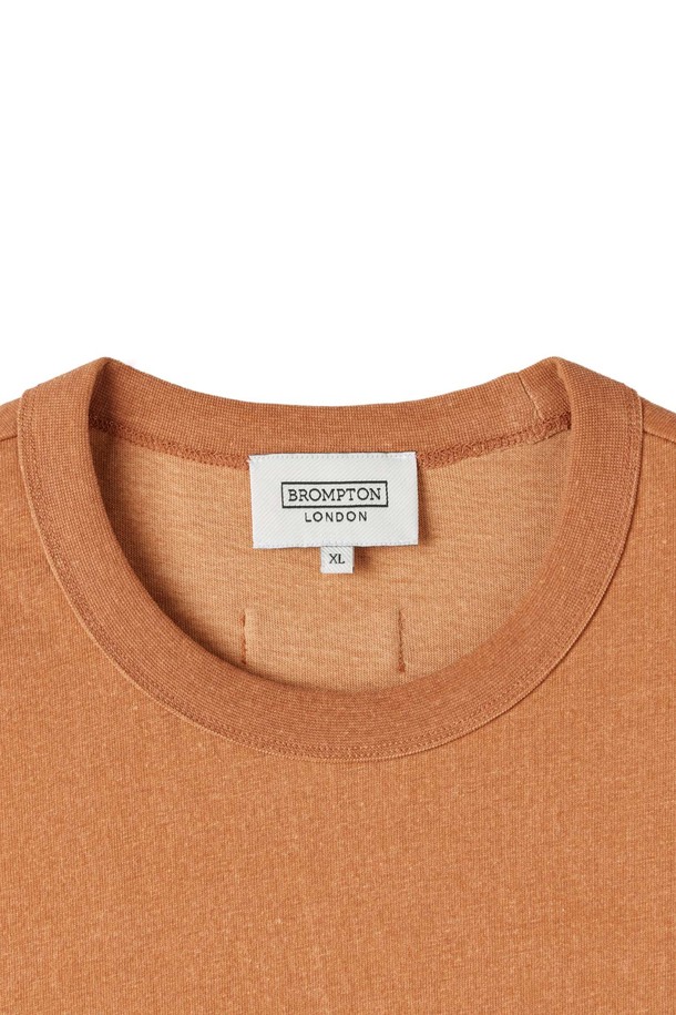 BROMPTON LONDON - 반팔티셔츠 - 1975 PIGMENT HALF SLEEVE T-SHIRT - ORANGE (P252UTS430)