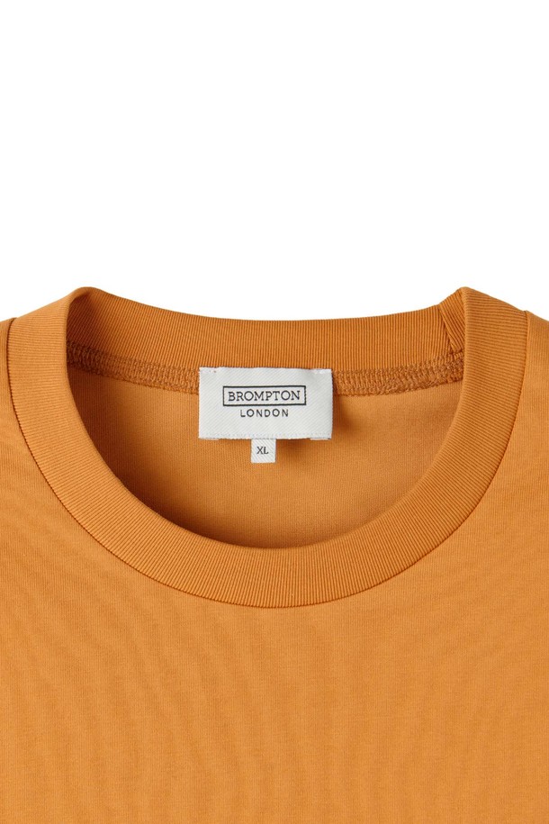 BROMPTON LONDON - 반팔티셔츠 - BASIC HALF SLEEVE T-SHIRT - ORANGE (P252UTS431)