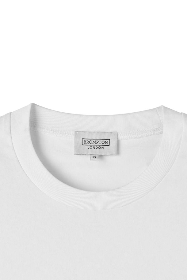 BROMPTON LONDON - 반팔티셔츠 - BASIC HALF SLEEVE T-SHIRT - WHITE (P252UTS431)