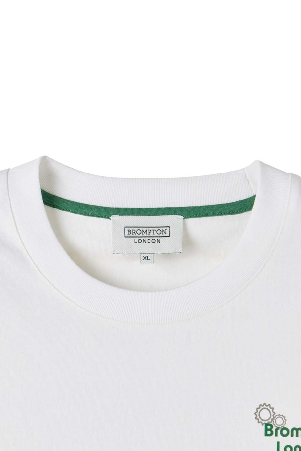 BROMPTON LONDON - 반팔티셔츠 - PARTS GRAPHIC HALF SLEEVE T-SHIRT - WHITE (P252UTS432)