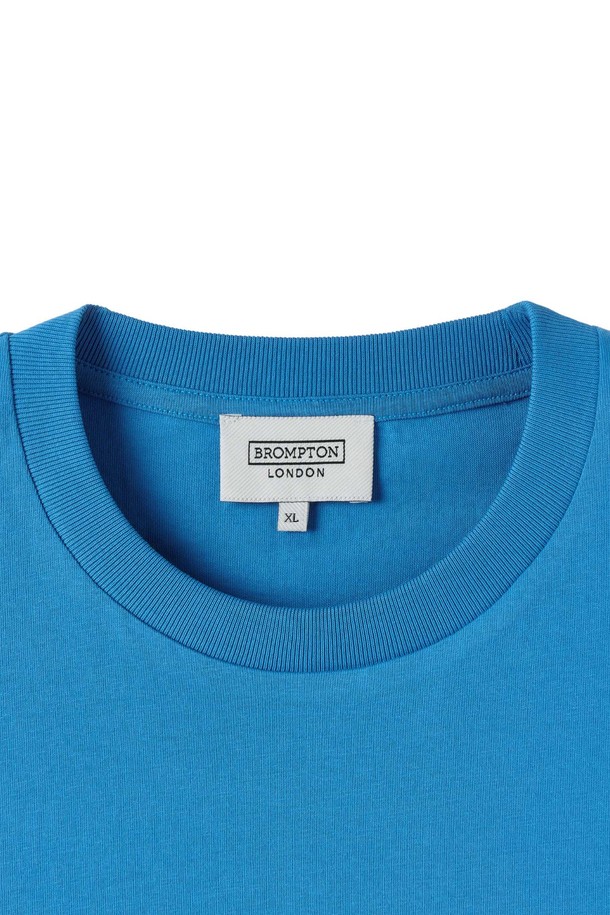 BROMPTON LONDON - 반팔티셔츠 - BROMPTON LOGO SHORT SLEEVE - BLUE (P252UTS450)