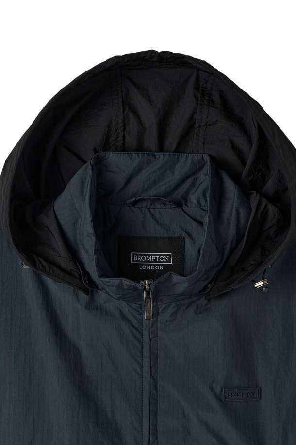 BROMPTON LONDON - 블루종/점퍼 - RIPSTOP HOOD DETACHABLE JUMPER - NAVY (P252MJP181)