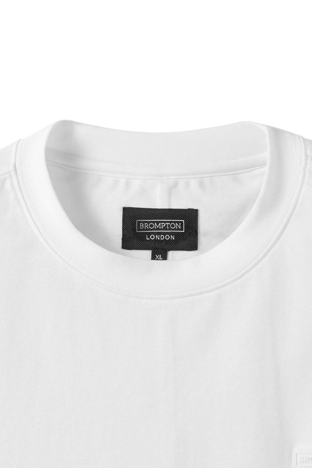 BROMPTON LONDON - 반팔티셔츠 - SUFIMA ROUND T-SHIRT - WHITE (P252MTS130)