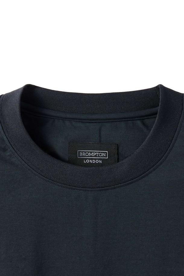 BROMPTON LONDON - 반팔티셔츠 - SUFIMA ROUND T-SHIRT - BLACK (P252MTS130)