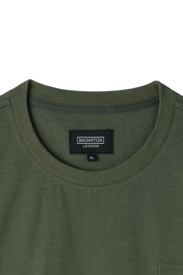 BROMPTON LONDON - 반팔티셔츠 - COOL-COTTON T-SHIRT - KHAKI (P252MTS132)