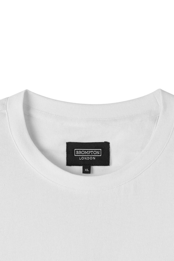 BROMPTON LONDON - 반팔티셔츠 - COOL-COTTON T-SHIRT - WHITE (P252MTS132)