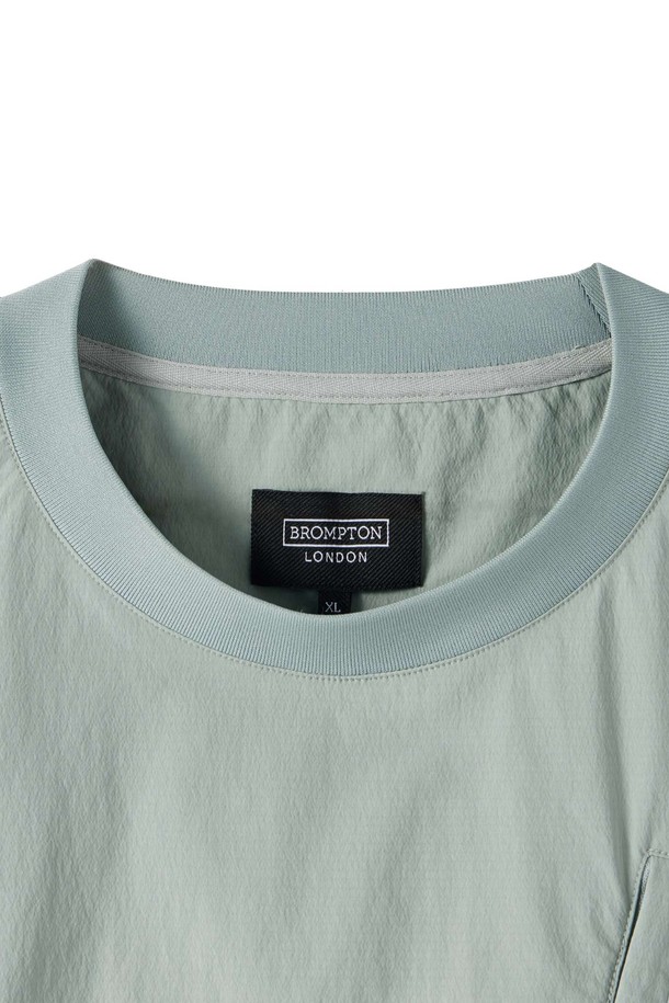 BROMPTON LONDON - 반팔티셔츠 - LIGHTWEIGHT NYLON HALF SLEEVE T-SHIRT - MINT (P252UTS184)