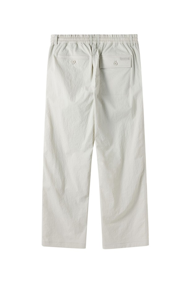 BROMPTON LONDON - 캐주얼팬츠 - POLYESTER SEERSUCKER TROUSERS - L/GREY (P252MPT185)