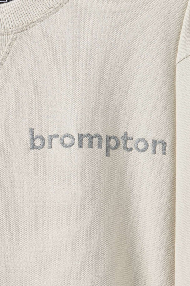 BROMPTON LONDON - 스웨트셔츠 - REFLECTIVE EMBRO STWEATSHIRT - L/BEIGE (P251USW101)