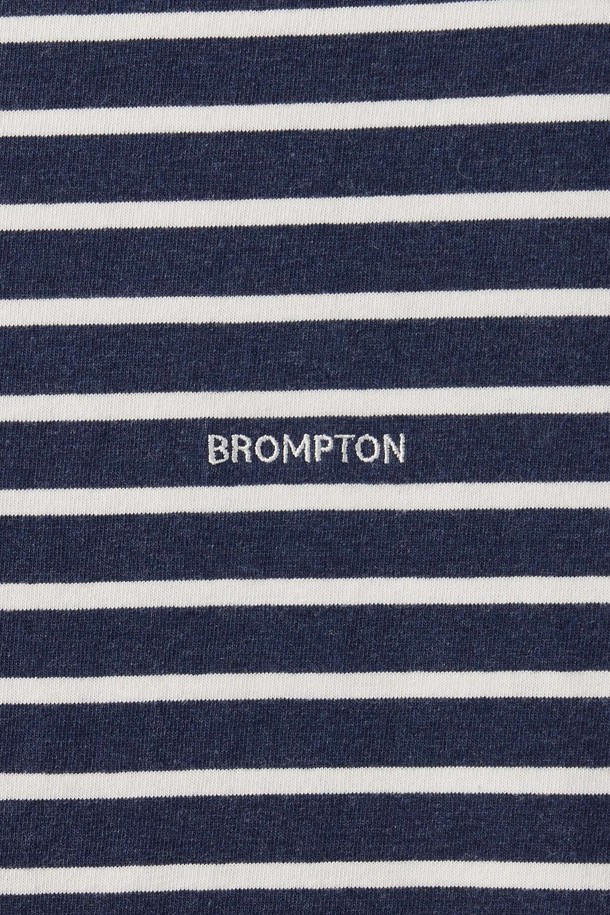 BROMPTON LONDON - 반팔티셔츠 - STRIPED HALF SLEEVED T-SHIRT - NAVY (P252UTS437)