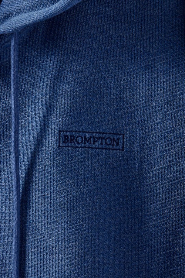 BROMPTON LONDON - 후디 - DIAGONAL JACQUARD HOOD FULL ZIP - BLUE (P251UFT460)