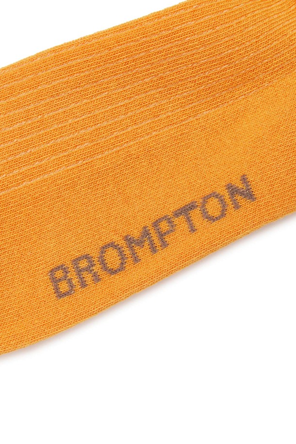 BROMPTON LONDON - 양말 - LABEL POINT LONG SOCSKS - ORANGE (P255ASO201)