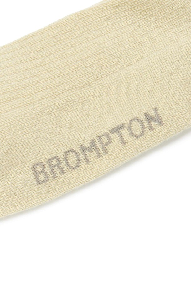 BROMPTON LONDON - 양말 - LABEL POINT LONG SOCSKS - BEIGE (P255ASO201)