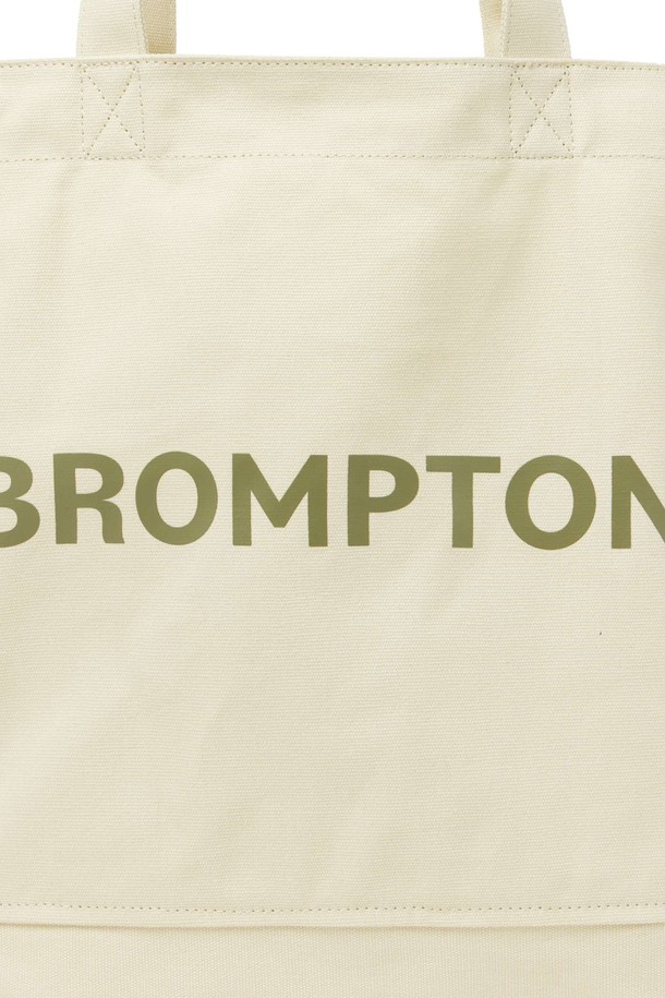 BROMPTON LONDON - 에코/캔버스백 - COLOR BLOCK LOGO ECOBAG - IVORY (P255ATO402)