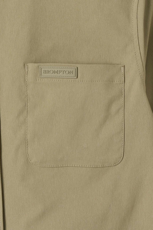 BROMPTON LONDON - 셔츠 - W DENIM-LIKE HALF SLEEVE SHIRT - BEIGE (P252WSH180)