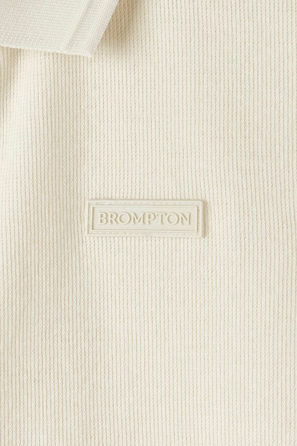 BROMPTON LONDON - 반소매 티셔츠 - W COLLAR T-SHIRT - BUTTER (P252WPL131)