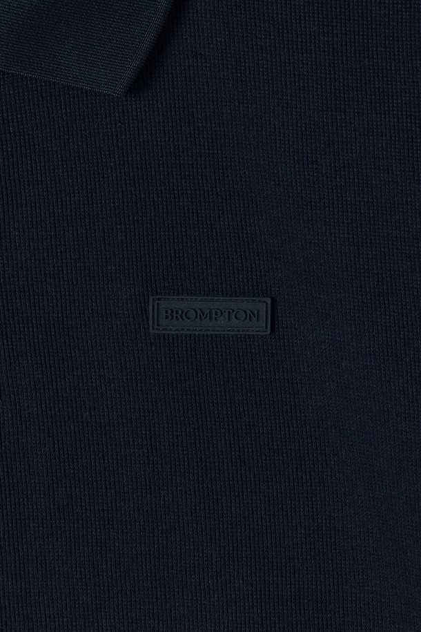 BROMPTON LONDON - 반팔티셔츠 - COLLAR T-SHIRT - NAVY (P252UPL131)