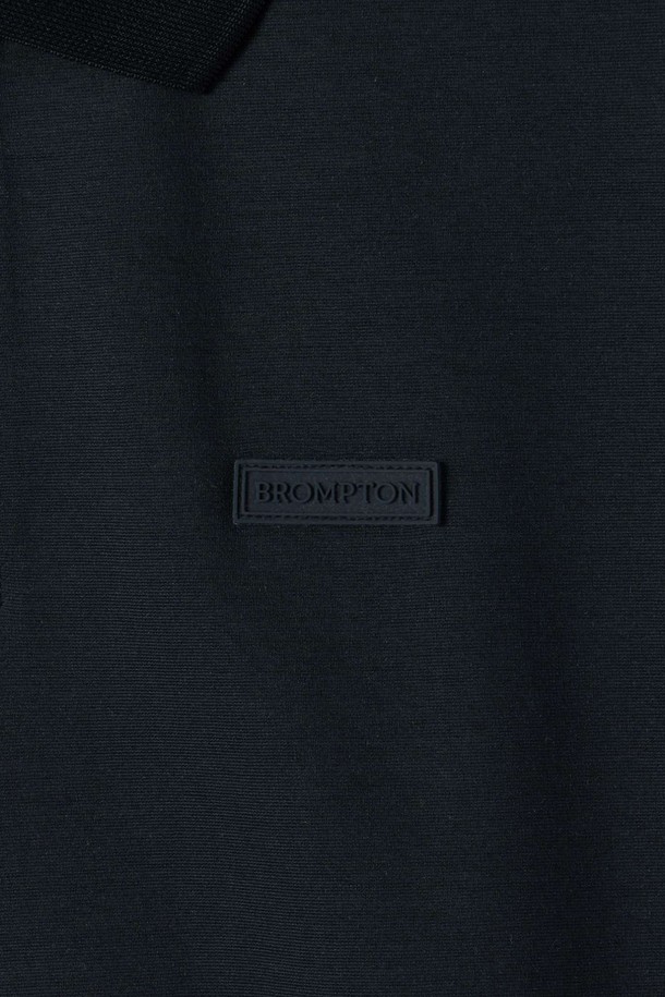 BROMPTON LONDON - 반팔티셔츠 - SUPIMA COLLAR T-SHIRT - BLACK (P252MPL130)