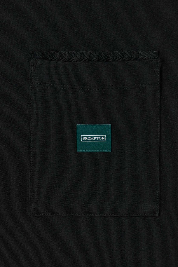 BROMPTON LONDON - 반팔티셔츠 - BASIC HALF SLEEVE T-SHIRT - BLACK (P252UTS431)