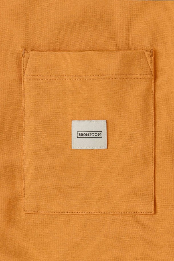 BROMPTON LONDON - 반팔티셔츠 - BASIC HALF SLEEVE T-SHIRT - ORANGE (P252UTS431)