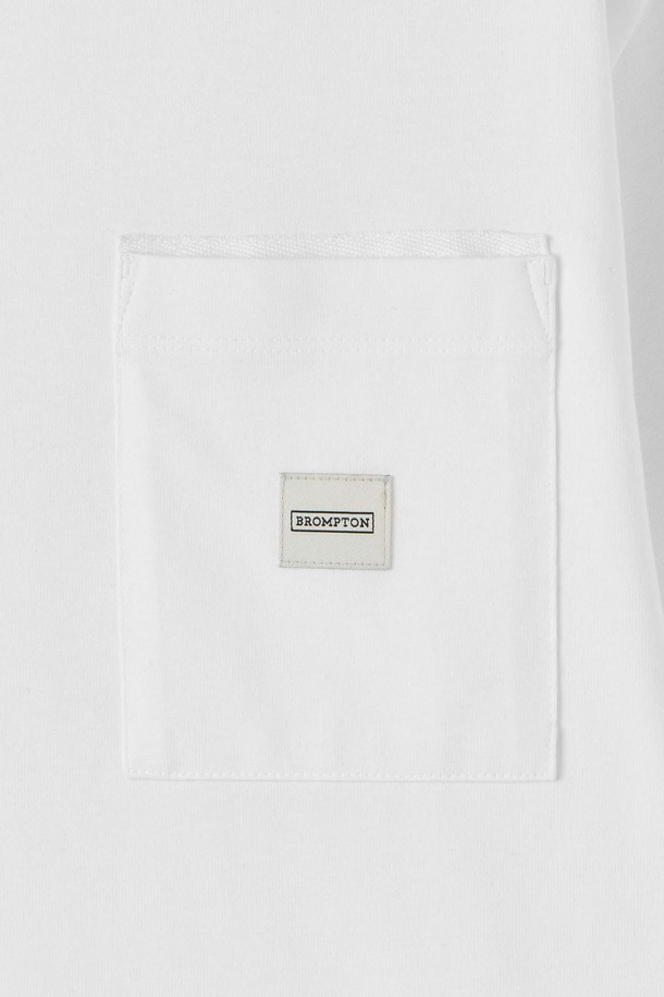 BROMPTON LONDON - 반팔티셔츠 - BASIC HALF SLEEVE T-SHIRT - WHITE (P252UTS431)