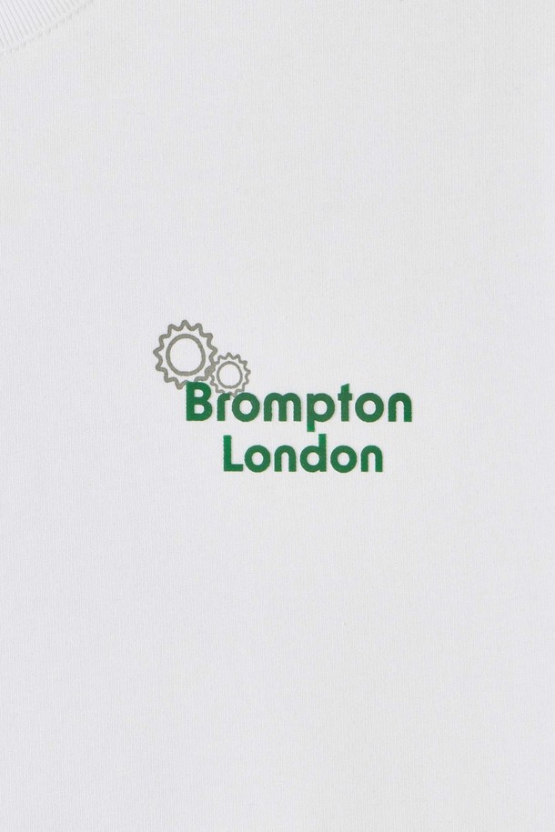 BROMPTON LONDON - 반팔티셔츠 - PARTS GRAPHIC HALF SLEEVE T-SHIRT - WHITE (P252UTS432)