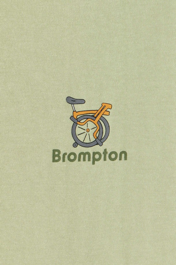 BROMPTON LONDON - 반팔티셔츠 - FOLDING BICYCLE GRAPHIC T-SHIRT - GREEN (P252UTS435)