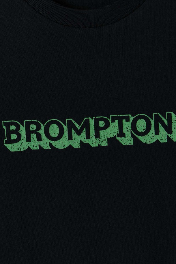 BROMPTON LONDON - 반팔티셔츠 - BROMPTON LOGO SHORT SLEEVE - BLACK (P252UTS450)