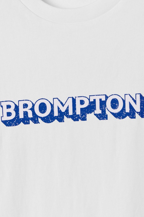 BROMPTON LONDON - 반팔티셔츠 - BROMPTON LOGO SHORT SLEEVE - WHITE (P252UTS450)