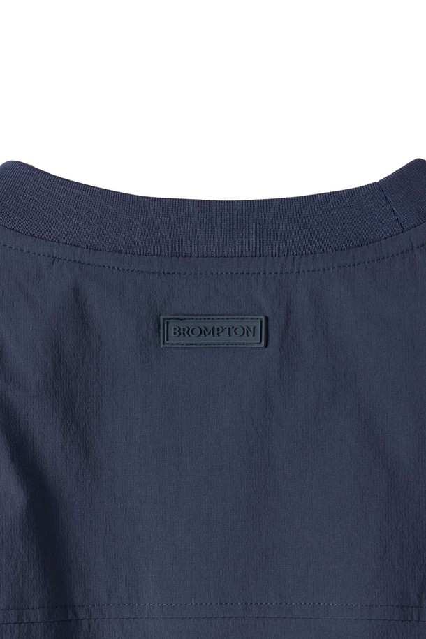 BROMPTON LONDON - 반팔티셔츠 - LIGHTWEIGHT NYLON HALF SLEEVE T-SHIRT - NAVY (P252UTS184)
