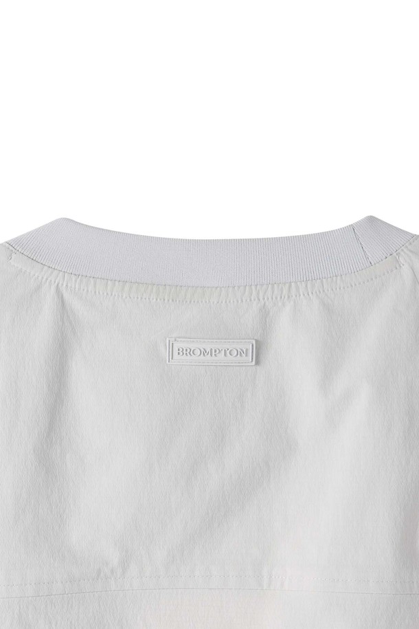 BROMPTON LONDON - 반팔티셔츠 - LIGHTWEIGHT NYLON HALF SLEEVE T-SHIRT - L/GREY (P252UTS184)