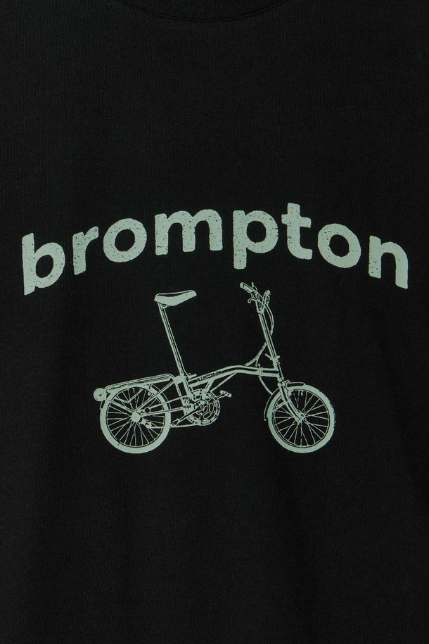 BROMPTON LONDON - 반팔티셔츠 - 1975 BICYCLE GRAPHIC T-SHIRT - BLACK (P252UTS438)