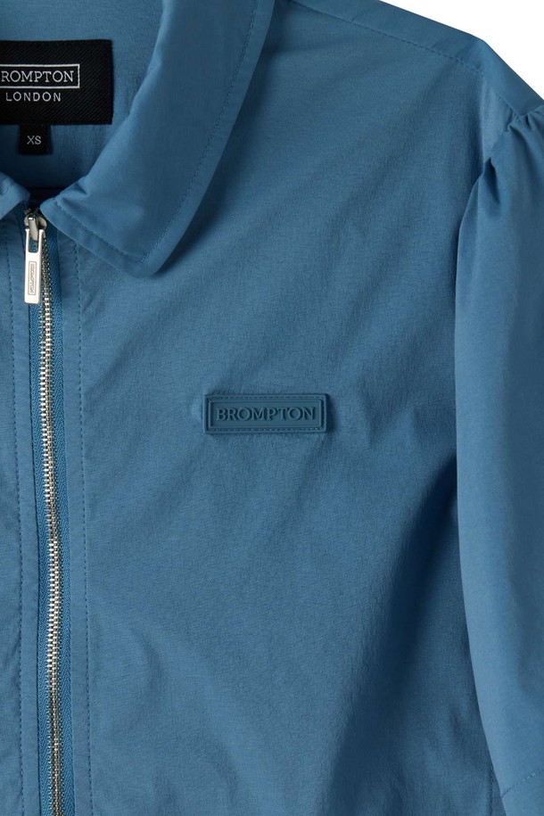 BROMPTON LONDON - 반소매 티셔츠 - W COOLWAVE HALF ZIP T-SHIRT - BLUE (P252WPL186)